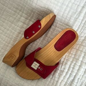 Chanel clogs size 40 in fair condition comes with dust bags